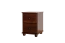 Commode / chevet massif en pin massif couleur noyer Junco 154, design moderne et simple, 55 x 40 x 42 cm, avec deux tiroirs