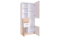 Chambre des jeunes - Armoire Dennis 07, couleur : frêne / blanc - Dimensions : 188 x 80 x 40 cm (H x L x P)