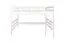 Lit mezzanine 160 x 190 cm "Easy Premium Line" K23/n, hêtre massif laqué blanc, divisible