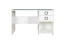 Chambre d'enfant - Bureau Benjamin 28, Couleur : Blanc - Dimensions : 74 x 125 x 60 cm (H x L x P)