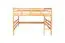 Lit mezzanine 160 x 190 cm "Easy Premium Line" K23/n, hêtre massif laqué naturel, divisible