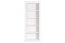 Bibliothèque moderne en pin massif blanc Junco 64 | 195 x 80 x 42 cm | 5 grands compartiments | Design épuré