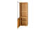 Vitrine Jussara 03, Couleur : Nature, Chêne partiellement massif - 201 x 69 x 42 cm (H x L x P)