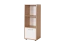Bibliothèque Palpala 02 | Chêne Sonoma et Blanc | 110 x 41 x 35 cm | Design moderne et finition solide