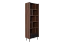 Étagère Mairenke 10 | Noyer & Noir mat | 191 x 59 x 40 cm | Design moderne et harmonieux