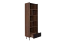 Étagère Mairenke 10 | Noyer & Noir mat | 191 x 59 x 40 cm | Design moderne et harmonieux
