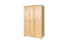 Armoire en bois de pin massif, naturel 016 - Dimensions 190 x 120 x 60 cm (H x L x P)