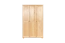 Armoire en bois de pin massif, naturel 016 - Dimensions 190 x 120 x 60 cm (H x L x P)