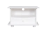 Meuble TV en pin massif laqué blanc Junco 200 - dimensions 46 x 72 x 44 cm