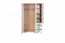 Chambre d'enfant - armoire à portes battantes / armoire Benjamin 14, couleur : hêtre / blanc - 198 x 126 x 56 cm (h x l x p)