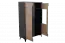 Vitrine Amanto 5, couleur : noir / cendre - Dimensions : 151 x 90 x 40 cm (H x L x P)
