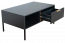 Table basse moderne à deux tiroirs Raoued 08, Couleur : Anthracite - Dimensions : 44 x 97 x 60 cm (H x L x P)