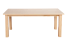 Table en bois de pin massif naturel Junco 241A (rectangulaire) - Dimensions 80 x 180 cm