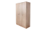 Armoire à portes battantes / armoire Sidonia 04, couleur : brun chêne - 200 x 123 x 53 cm (h x l x p)