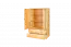 Armoire en bois de pin massif, naturel 013 - Dimensions 139 x 90 x 42 cm (H x L x P)