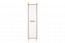 Armoire Caranx 2, couleur : blanc / chêne / anthracite - Dimensions : 195 x 47 x 55 cm (H x L x P)