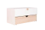 Chambre d'enfant - Commode Skalle 14, Couleur : Blanc / Marron clair - Dimensions : 47 x 94 x 49 cm (H x L x P)
