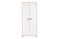 Chambre d'enfant - armoire à portes battantes / armoire Benjamin 12, couleur : hêtre / blanc - 198 x 84 x 56 cm (h x l x p)