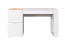 Bureau Minnea 37, Couleur : Blanc / Chêne - Dimensions : 78 x 142 x 64 cm (H x L x P)