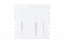 Armoire à portes battantes / penderie Siumu 24, Couleur : Blanc / Blanc brillant - 224 x 227 x 56 cm (H x L x P)