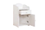 Table de chevet en pin massif laqué blanc Junco 131 - Dimensions 65 x 40 x 35 cm (H x L x P)