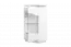 Vitrine Patamea 02, couleur : blanc brillant - 120 x 65 x 40 cm (h x l x p)