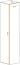 Armoire suspendue sobre Fardalen 03, couleur : gris - dimensions : 180 x 30 x 30 cm (h x l x p), avec suffisamment d'espace de rangement