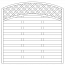 Elément de clôture 01 - en pin, imprégné en autoclave gris