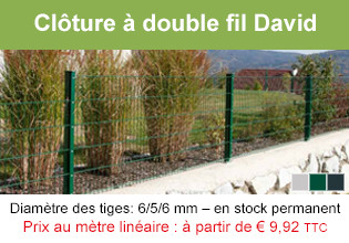 Clôture à double fil David